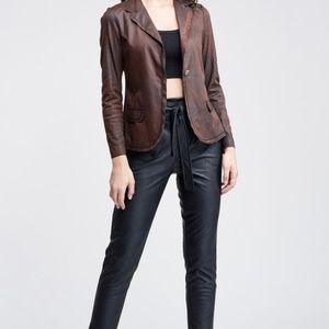 Faux leather jacket